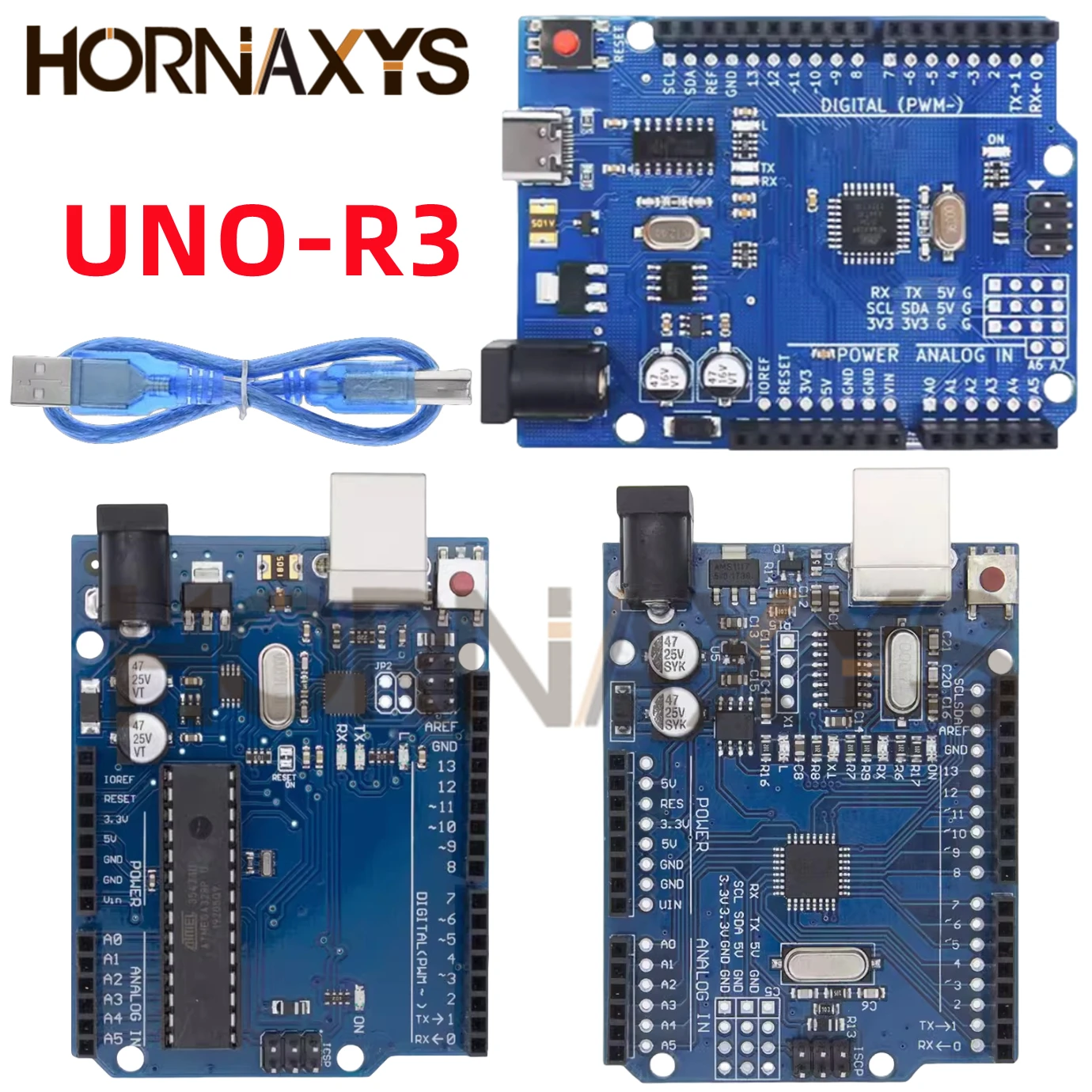 New-UNO-R3-Development-Board-ATmega328P-CH340-CH340G-For-Arduino-UNO-R3 ...