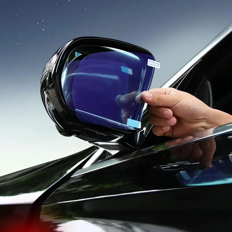 

Waterproof Car Rearview Mirror Sticker Universal Auto Rain Proof Mirror Film Adhesive Anti Fog HD Clear Vehicle Mirror Protector