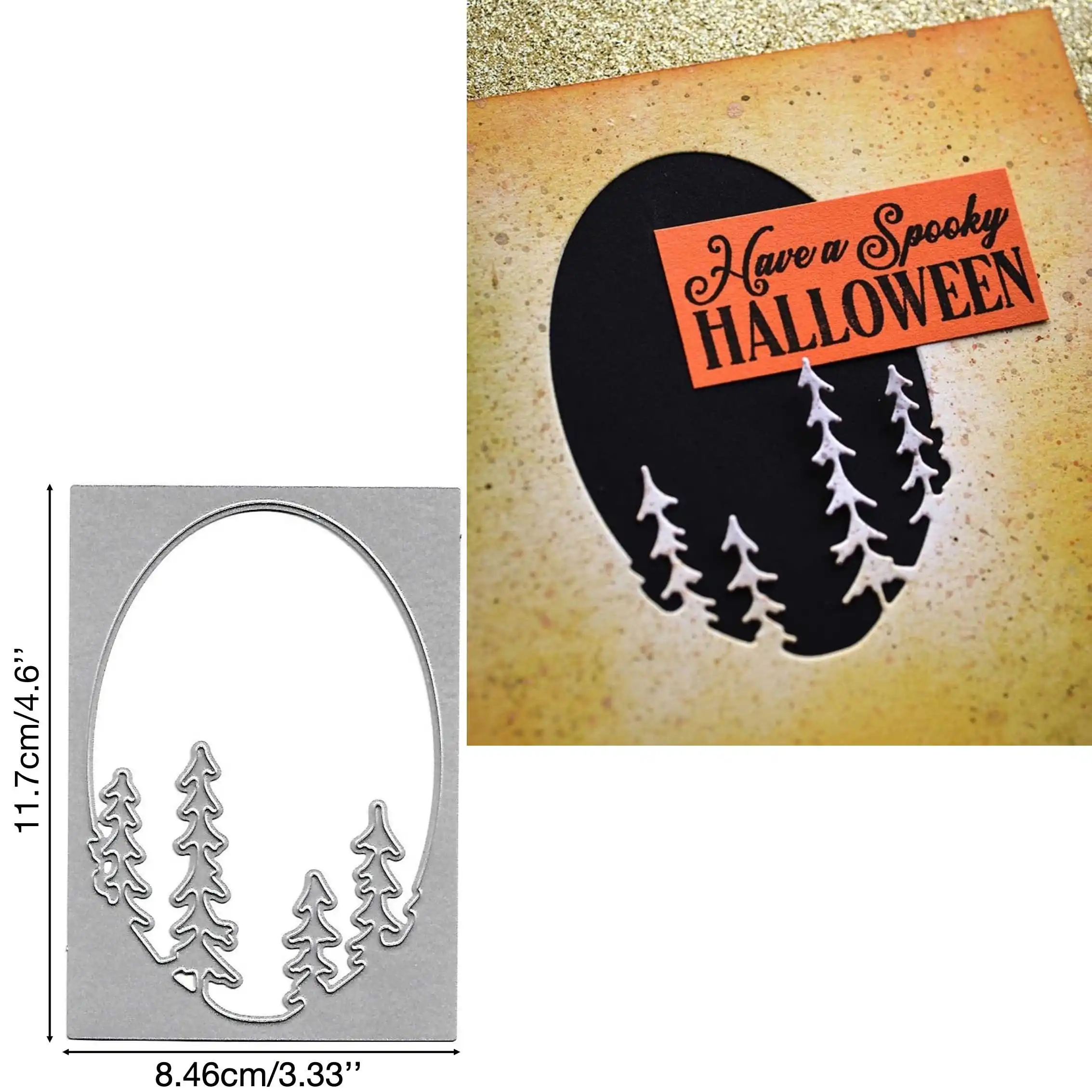 thumbnail image 1 of Troqueles de corte de metal con marco de tema navideño de varias capas, troqueles de árbol de Navidad, plantilla de plantilla para álbum de recortes, tarjeta de regalo, decoración del hogar DIY, 1 of 5