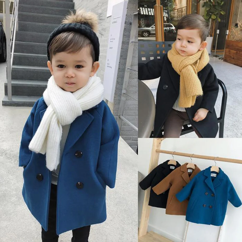 Girls Long Jacket Coat Solid Color Girl Coat Spring Autumn Jacket Girl Casual Style Kids Clothes kids jackets kids coats