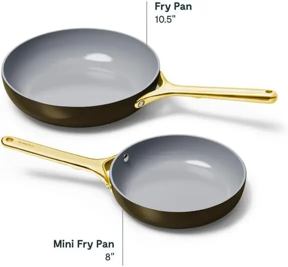 Fry Pan (1.05 qt, 8") - Non Toxic, PTFE & PFOA Free - Oven Safe & Compatible 3