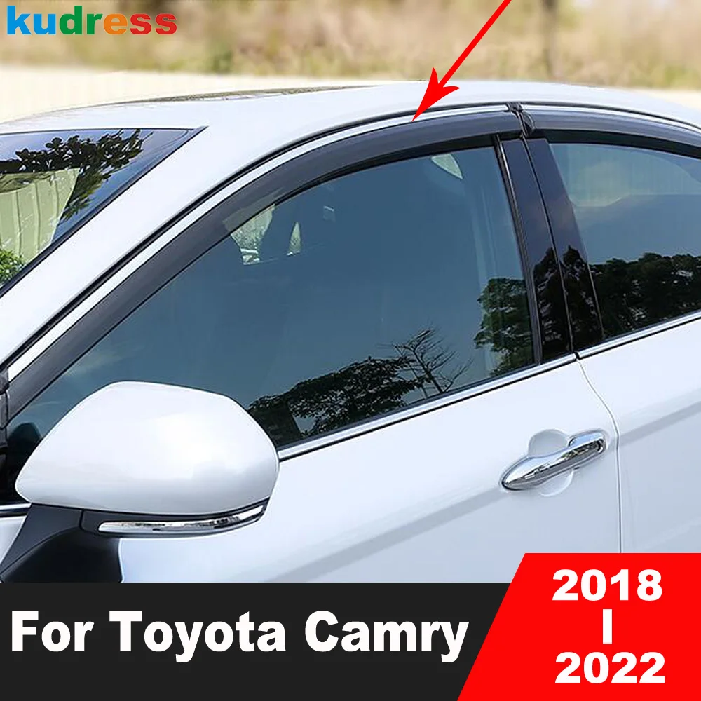 Оконные дефлекторы для Toyota Camry 70 2018-2020 2021 2022 ветрозащитные от солнца дождя