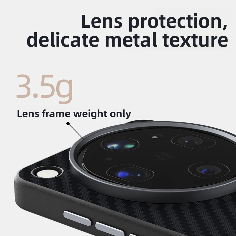 Premium Magnetic Lens Large Hole Anti-Fall Phone Cover with Wireless Charging Capability