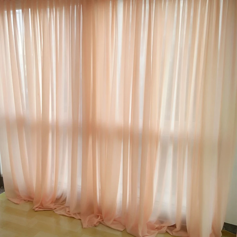 

MK711-White gauze soft color sunshade curtains