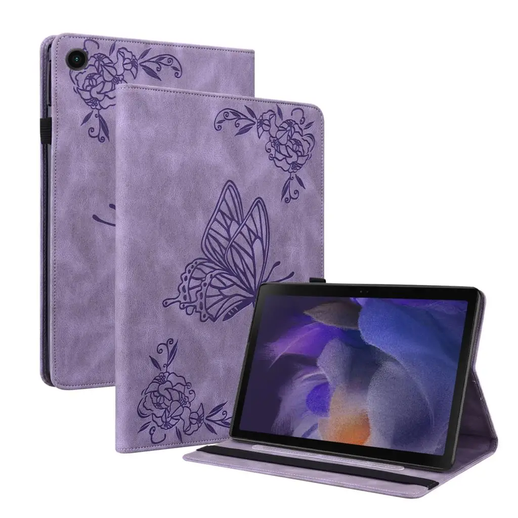 

Чехол-бумажник с принтом бабочек для Samsung Galaxy A9 11 S9 S8 S7 Plus S7 FE 12,4 A8 A7 Lite S6 Lite S5E T580 T510 T290, чехол для планшета