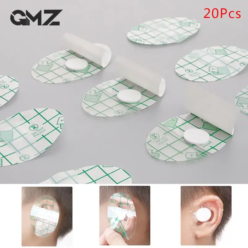 

20 Pcs Swimming Ear Protector Waterproof Ear Patch Salon Hairdressing Dye Shield Protection Shower Ear Cover Disposable Earmuffs