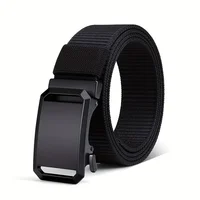 Men's Tactical Waist Belt Durable Automatic Workwea Outdoor Adventures Buckle For Sports Canvas Unisex 4