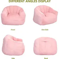 Giant Bean Bag Chair, Comfortable for All Ages, Ideal for Living Room, Bedroom, or Floor Sofa, Pink 6