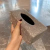 Sparkling Rhinestone Leather Tissue Box Desktop Napkin Toilet Holder Storage Case Car Paper Box Home Living Room Paper Dispenser 3