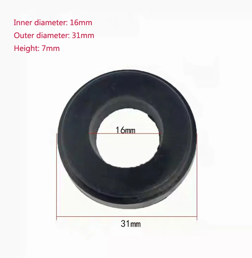 1x Horizontal 2T 3T Jack Big Leather Bowl Oil Seal Rubber Ring Seal Ring Black Leather Bowl Repair Accessories