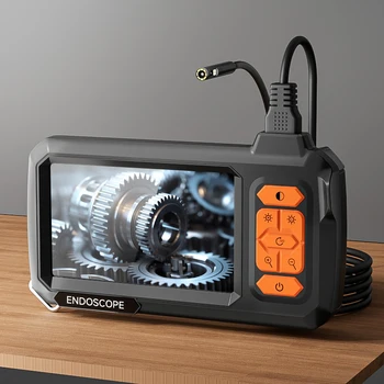 Endoscope Borescope 4.3" IPS Screen IP67 Waterproof Plumbing Camera 8MM Probe 2M-100M Single Dual Camera with Adjustable LEDs 1
