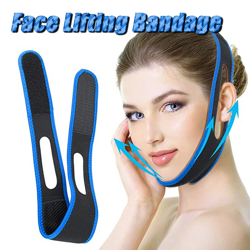 Face Lifting Belt Bandage Facial Slim Strap Chin Up Patch Double Chin
