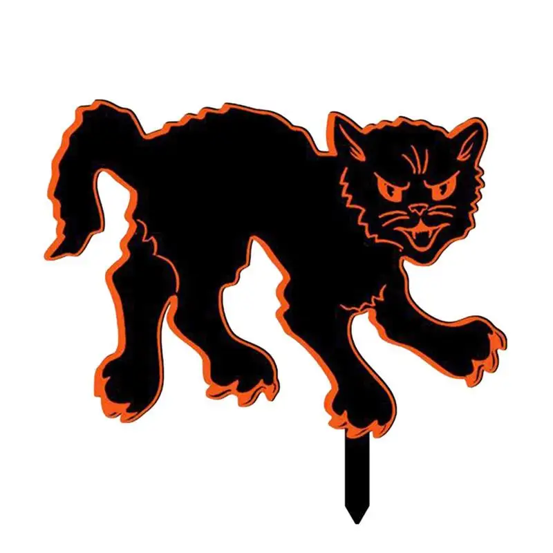 

Black Cat Garden Stake Acrylic Black Cat Decor Stake Waterproof Outdoor Garden Decoration Black Cat Decor Acrylic Yard Art Decor