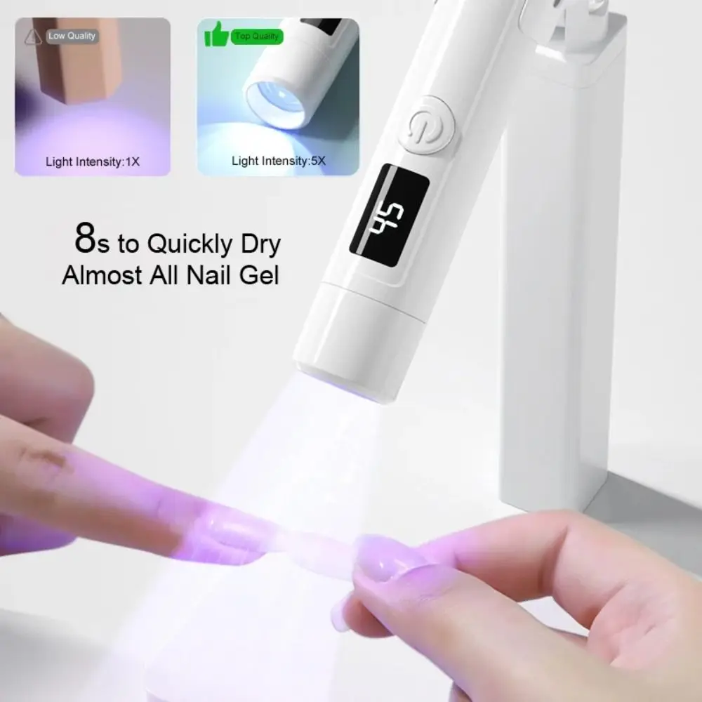 

Портативная мини-светодиодная лампа для ногтей, новая многофункциональная ручная мини-УФ-лампа для ногтей, лампа для терапии сухим гелем