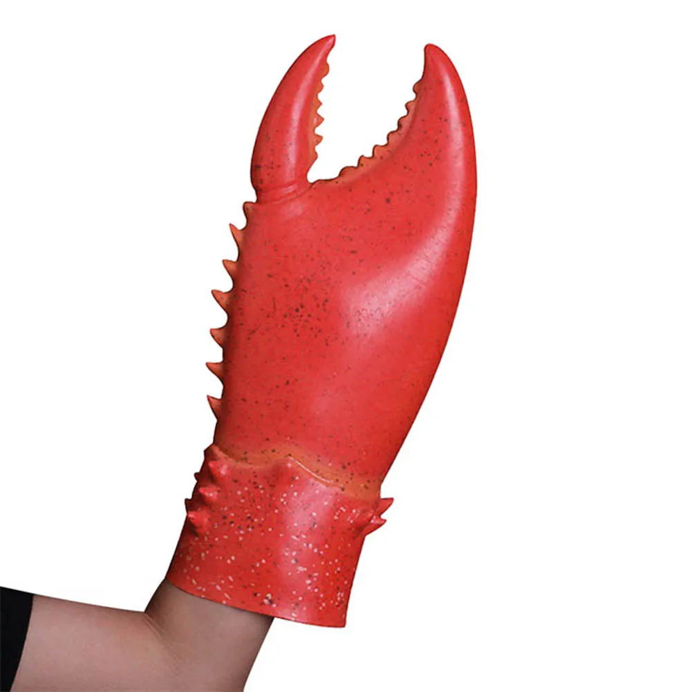 Crab Lobster Claws Gloves 1 Pair Cosplay Funny Party Latex Novelty Toy crab lobster gloves