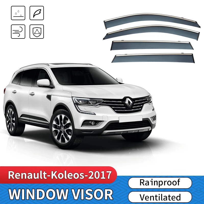 Per Renault Koleos Samsung Qm5 Hy Hc 2006-2023 Visiera Per Finestra In Plastica Vent Shades Sun Rain Deflettore Guard 4 Pz/Se