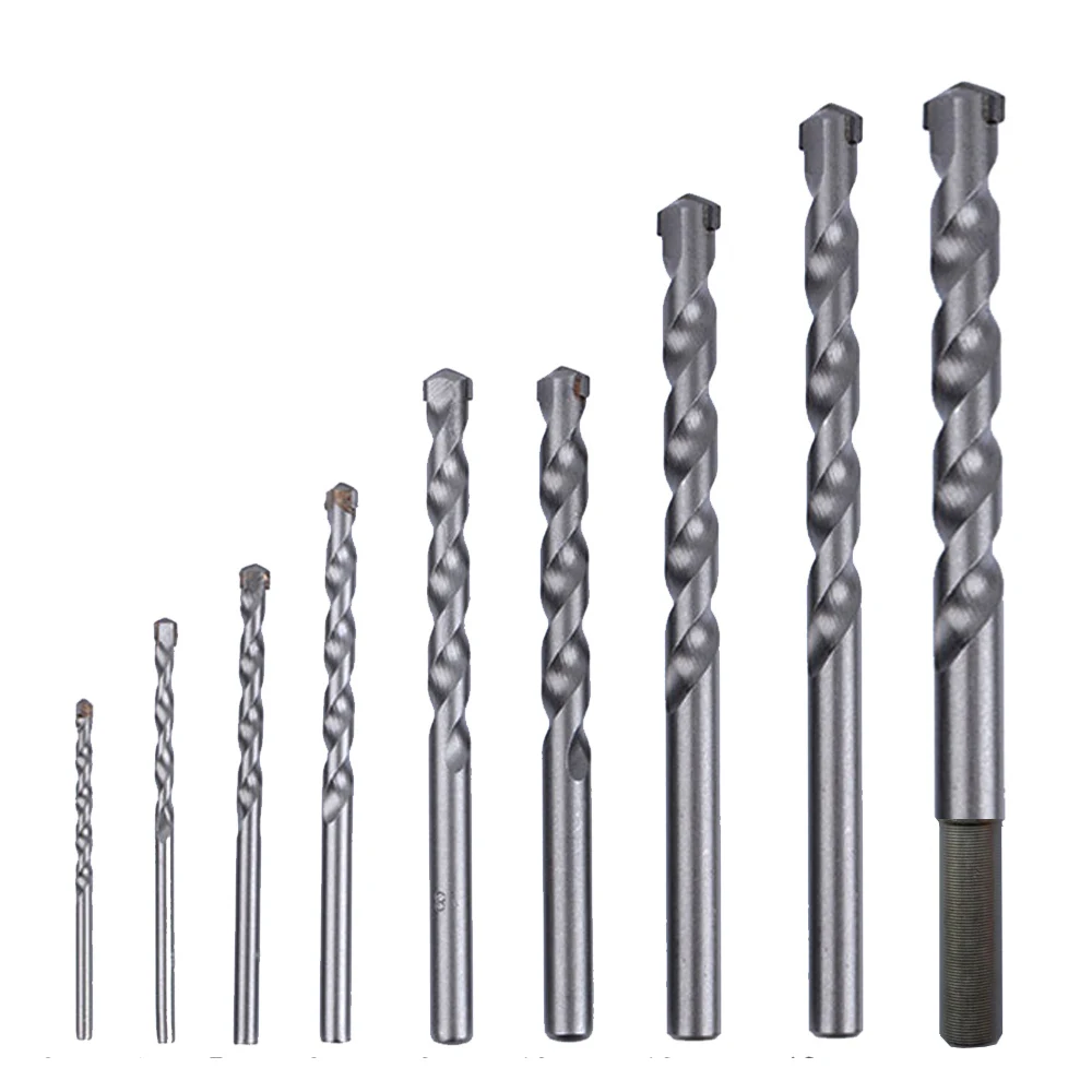 

1 Sets 9pcs Wall Drill Bit Masonry Drill Bit for Brick Concrete Marble Tile Stone Drilling Carbide Tipped Gun Drill Bit