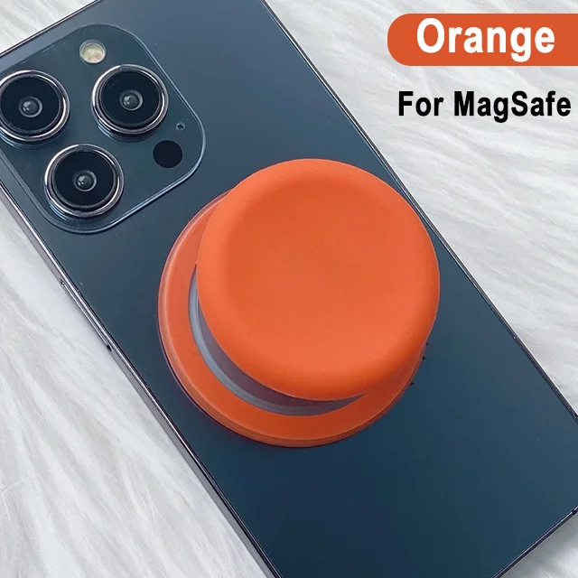 Magnetic Cell Phone Holder with 360° Grip & Silicone Cover