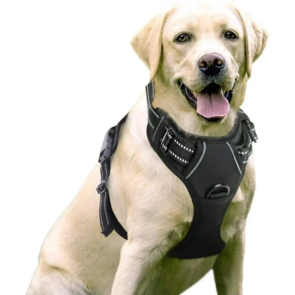 Dog Harness No-Pull Pet Harness with 2 Leash Clips Adjustable Padded