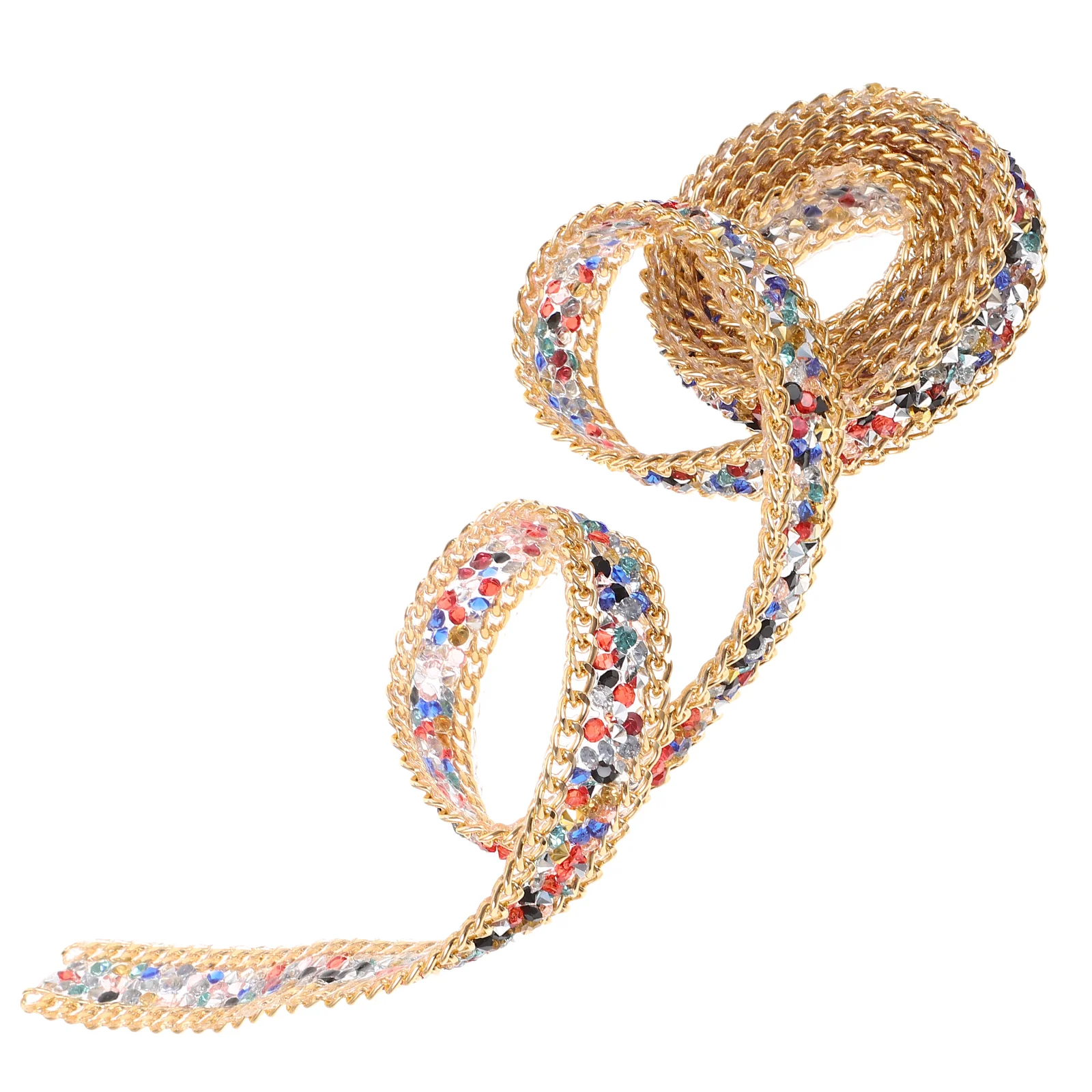 

Resin Hot Drill Rhinestone Trim Ornament Stickers DIY Crafts Rhinestones for Iron Strips Decor Diamond Ribbon Household Clothes