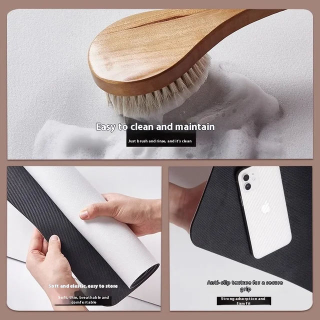 VIKAMA Cartoon Pet Diatomaceous Earth Mat Water-Absorbent Quick-Drying Non-Slip Mat Cat Litter Mat Cat Dining Mat Home Decor 6