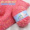 50g Acrylic Knitting Yarn with Colorful Dot Crochet Thread Chunky Wool Spot Pattern DIY Woven Hook Baby Sweater Sock Diaper 2