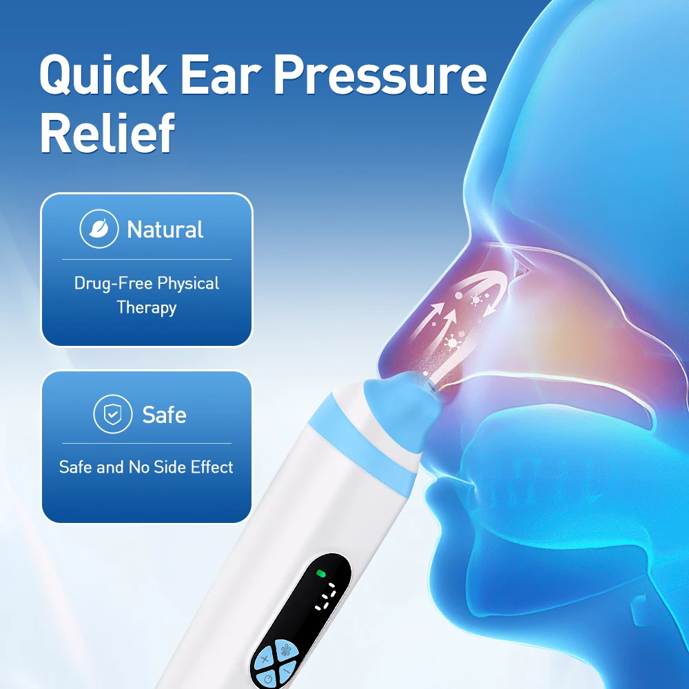Eustachian Device Unblock Eustachian Tube Balancing Ear Pressure Relieve Tinnitus Ear Pressure Reliever for Flying and Diving