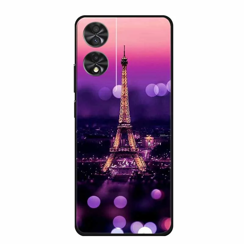 Sleek Black Silicone Shockproof Phone Case - TCL 40 NxtPaper