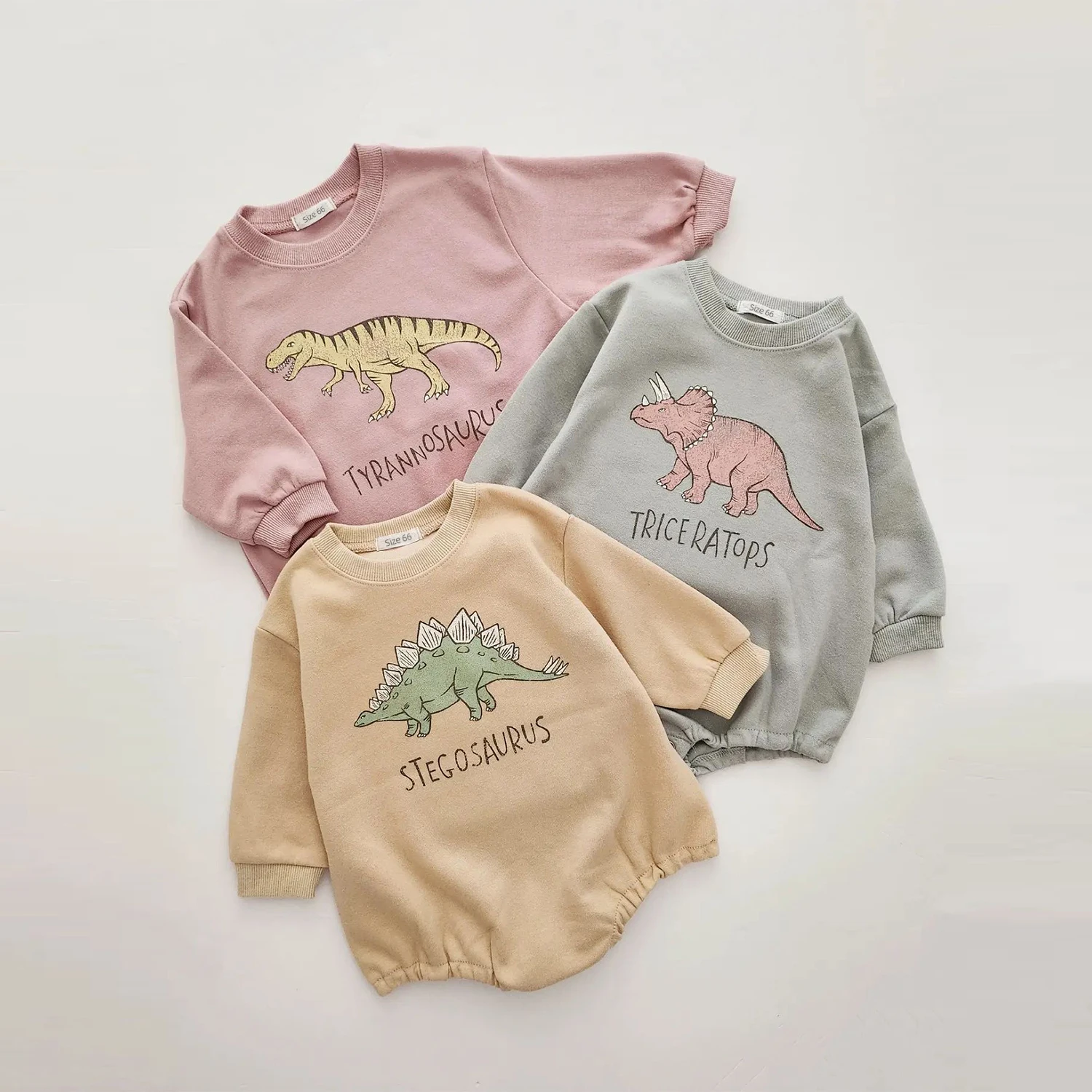 Baby Original Dinosaur Sweatshirt Romper 2022 Korean Autumn Baby