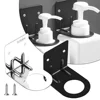 Wall Mounted Shower Gel Bottle Holder Stainless Steel Soap Shower Gel Organizer Shelf Adhesive Liquid Rack Soap Shelves Rack 2