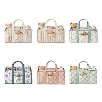 Borsa per Pannolini QB di Grande Capacità, Multifunzionale, Borsa da Viaggio per Articoli per Bambini, Borsa per Passeggiate Mamma e Bambino, Borsa Portaoggetti per Pannolini