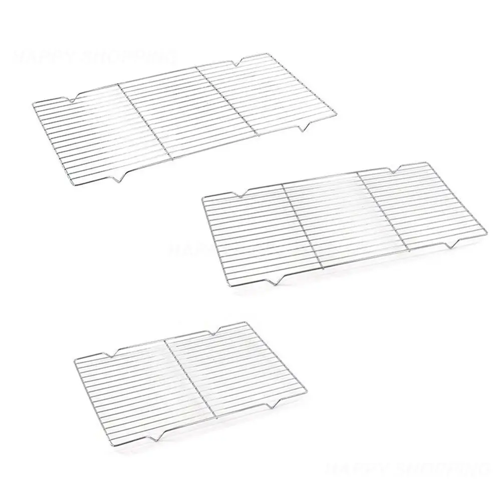 Barbecue grill barbecue tools baking rack durable net cooling baking rack grid rounded corners design grill sheet bbq grill meshes kitchen tools strong bearing capacity