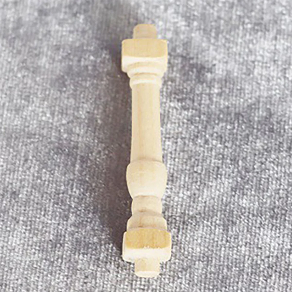 BAAU 60Pcs DIY Spindles Balusters Wooden Miniature 1/12 Scale Stair Railing Decoration Toys