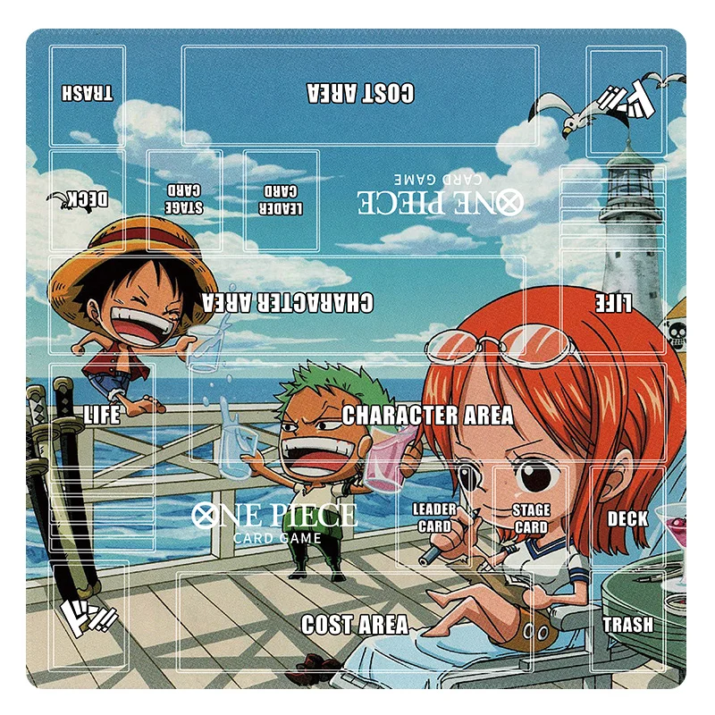 thumbnail image 1 of Alfombrilla de mesa de cartas de batalla para dos jugadores Opcg de 60 x 60 cm con dibujos animados de One Piece, Tony Tony, Chopper, Luffy, Ace, 1 of 5