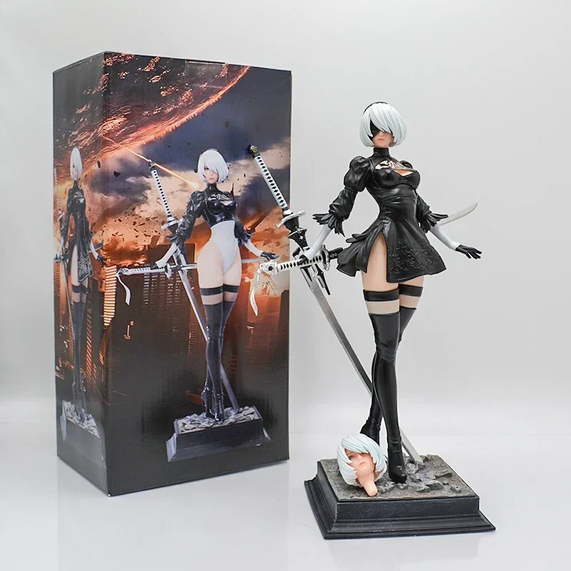 【ニーアオートマタ 2B】セクシー 美少女 フィギュア 網タイツに包まれた太ももがセクシー！アニメ「ニーアオートマタ