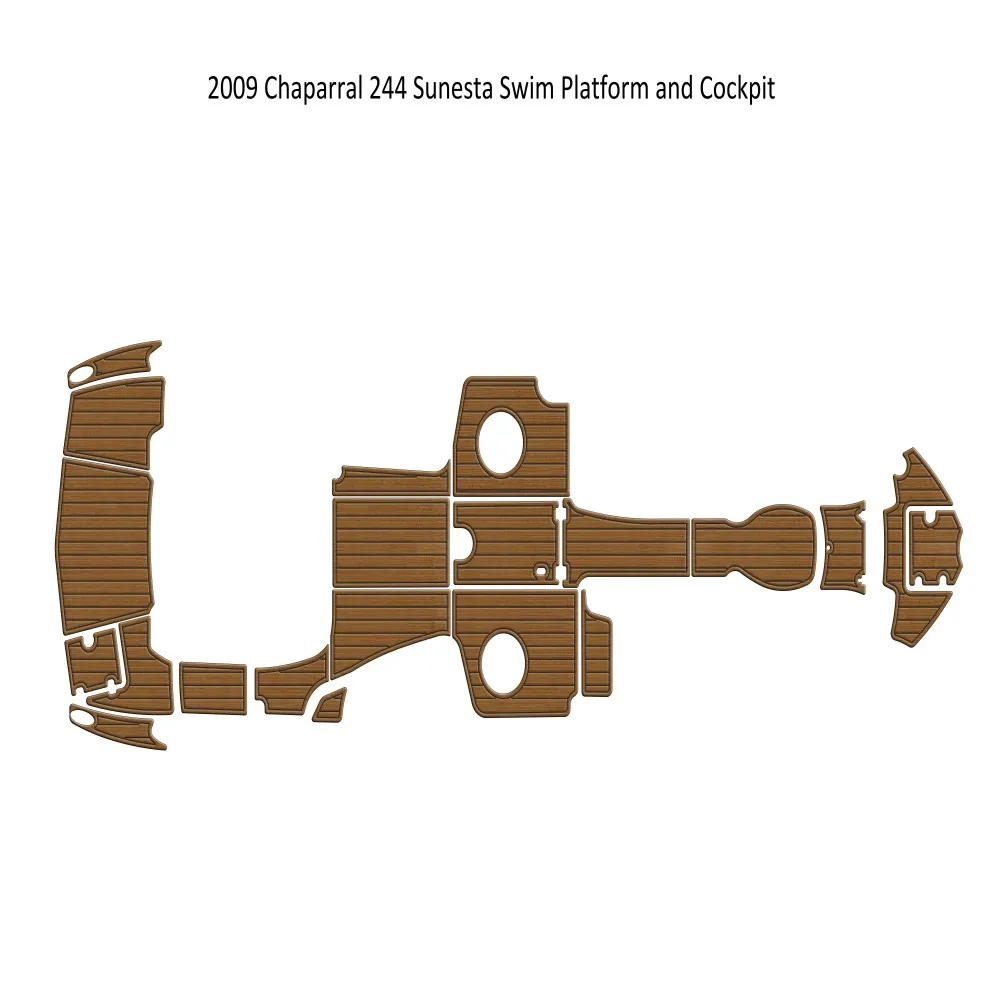 

2009 г., Chaparral 244 Sunesta, плавательная платформа, кабина, лодка, EVA пенопластовый напольный коврик из тика