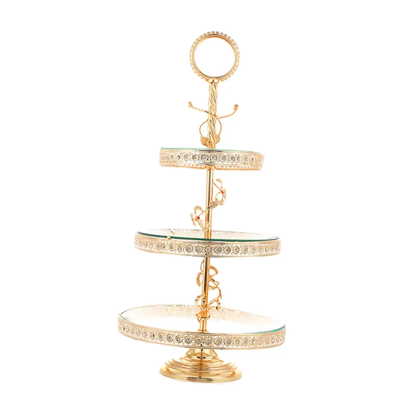 Storage Tray Dessert Tower 3 Layer Organizer Fruit Plate Serving Self-Help Cake Stand for Home Gift Decoration Snack Party