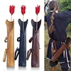 Medieval Steampunk PU Leather Waist Belt Archery Quiver Hunting Cosplay Vintage Arrow Holder and Bow Shooting Costume, Props 1