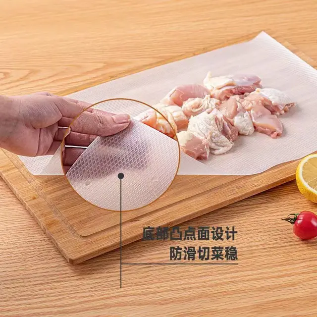 24cm*300cm Disposable Cutting Board With Separating Paper Sheets, Kitchen  Tool For Cutting Foods, Pe Pad, Sticky Board, Outdoor Chopping Board, Table  Mat