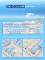 Ak35i jogo real teclado mecânico eixo verde preto linha central chá eixo vermelho e sports notebook teclado de jogos