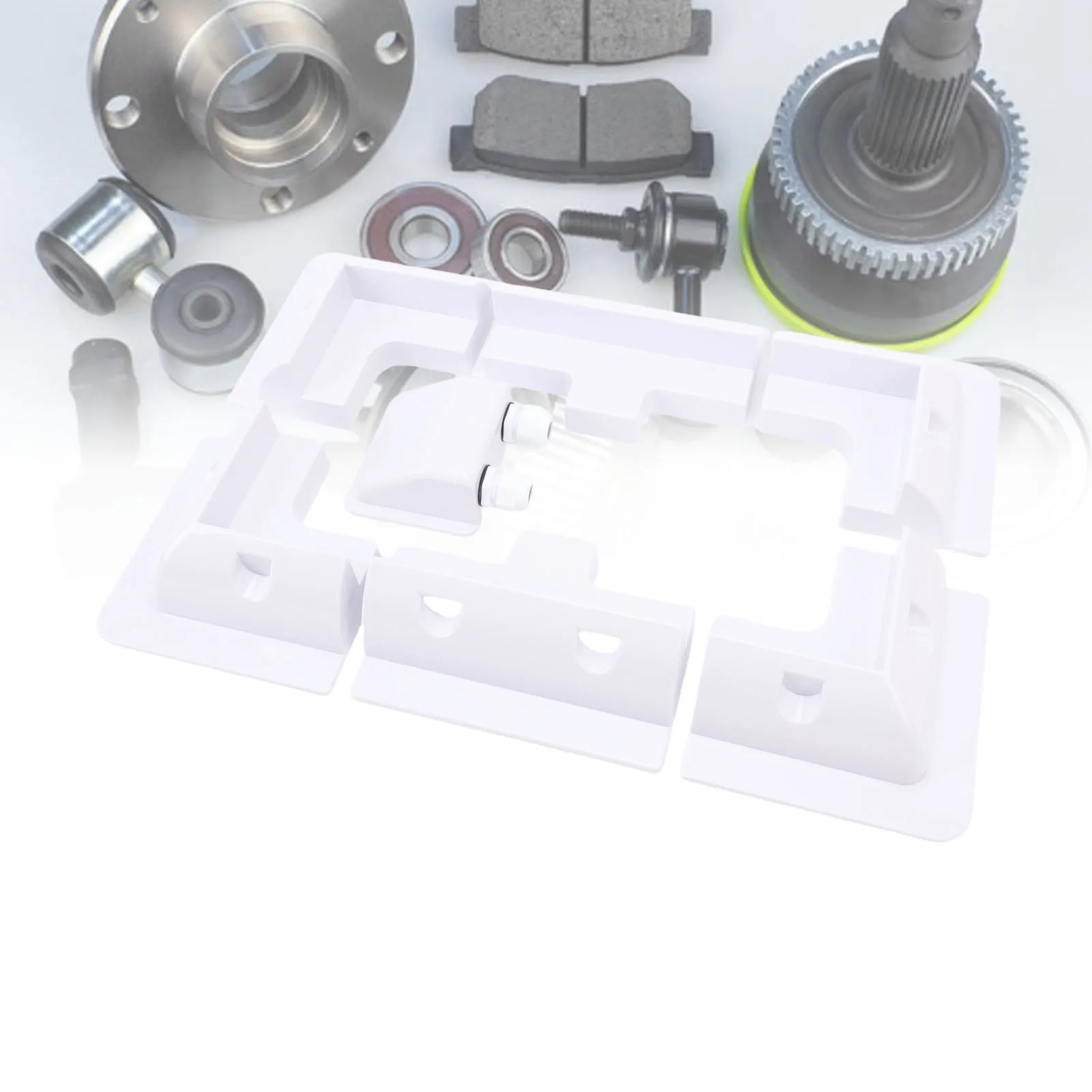 Solar Panel ABS Corner Brackets Solar Panel Mounting Brackets Kit Widely Used for RVs Vehicles Sheds Garages White