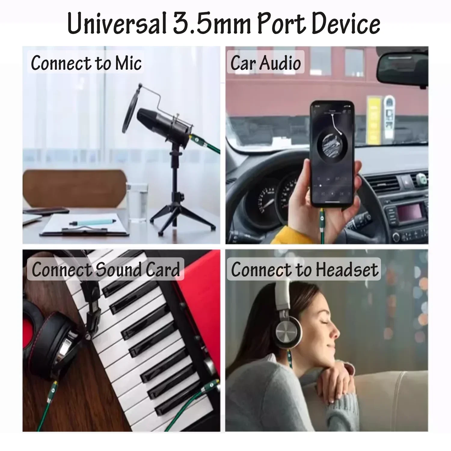 Premium 3.5mm Hi-Fi Stereo TRRS Shielded AUX Cable
