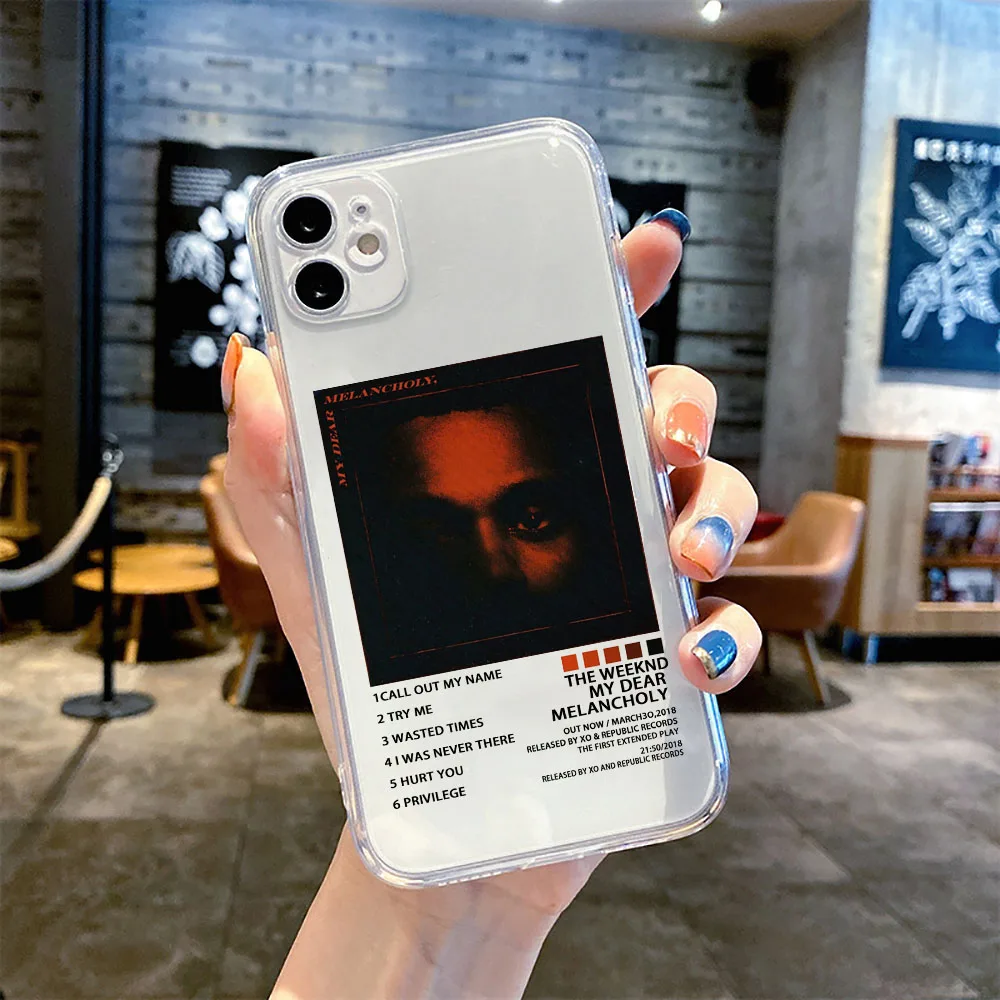 The Weeknd Minimalist Poster Fashion Transparent Phone Case