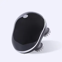 Revitalizing Electric Scalp Massager with Red Light Therapy for Stress Relief and Muscle Relaxation (Black)