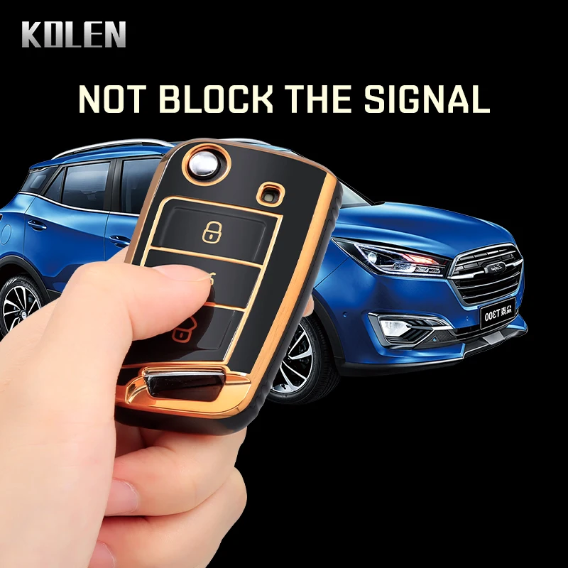 Fashion TPU Car Flip Key Case Cover Shell