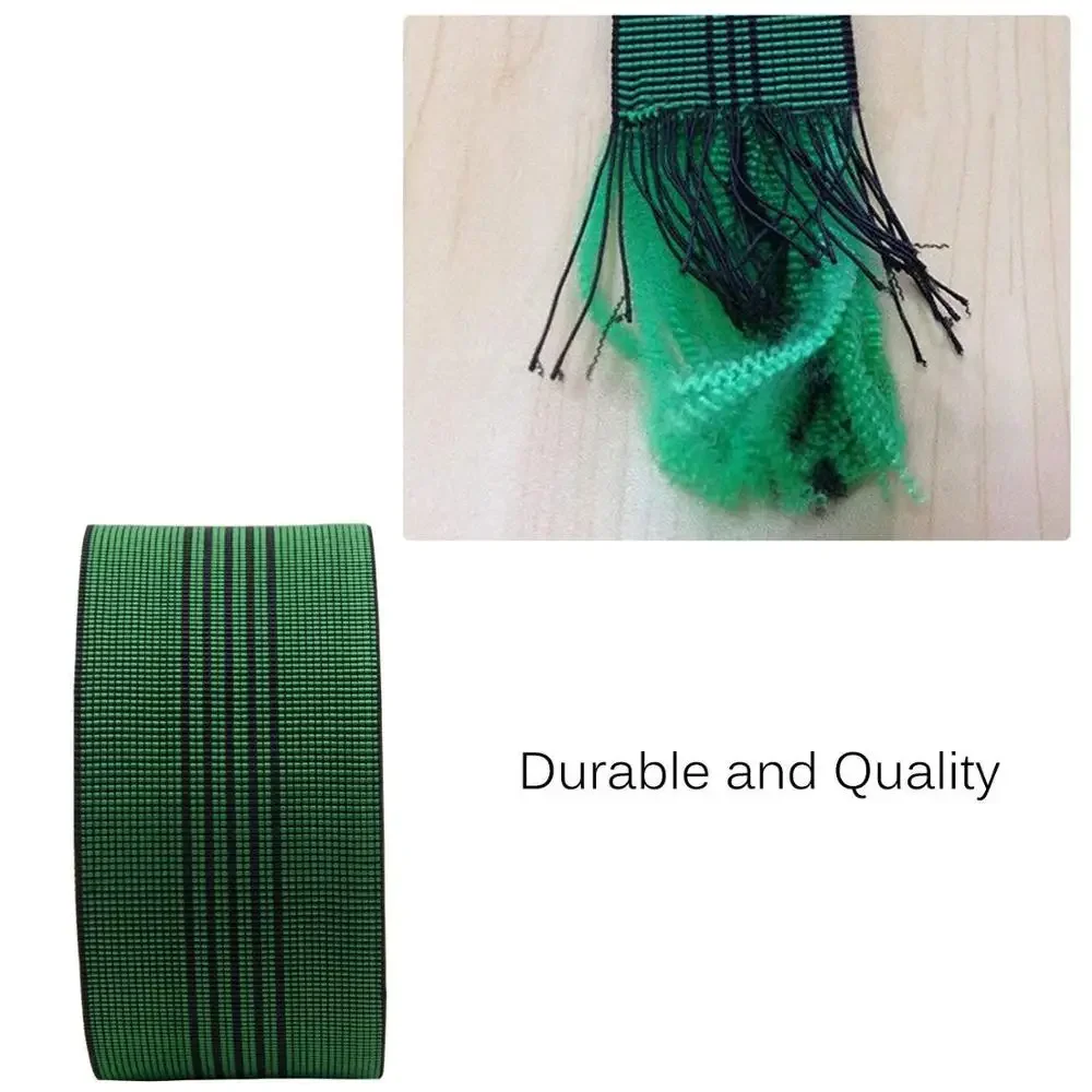 W:2" L:5-10m Elasticated Sofa Chair Upholstery Back Strap Belt