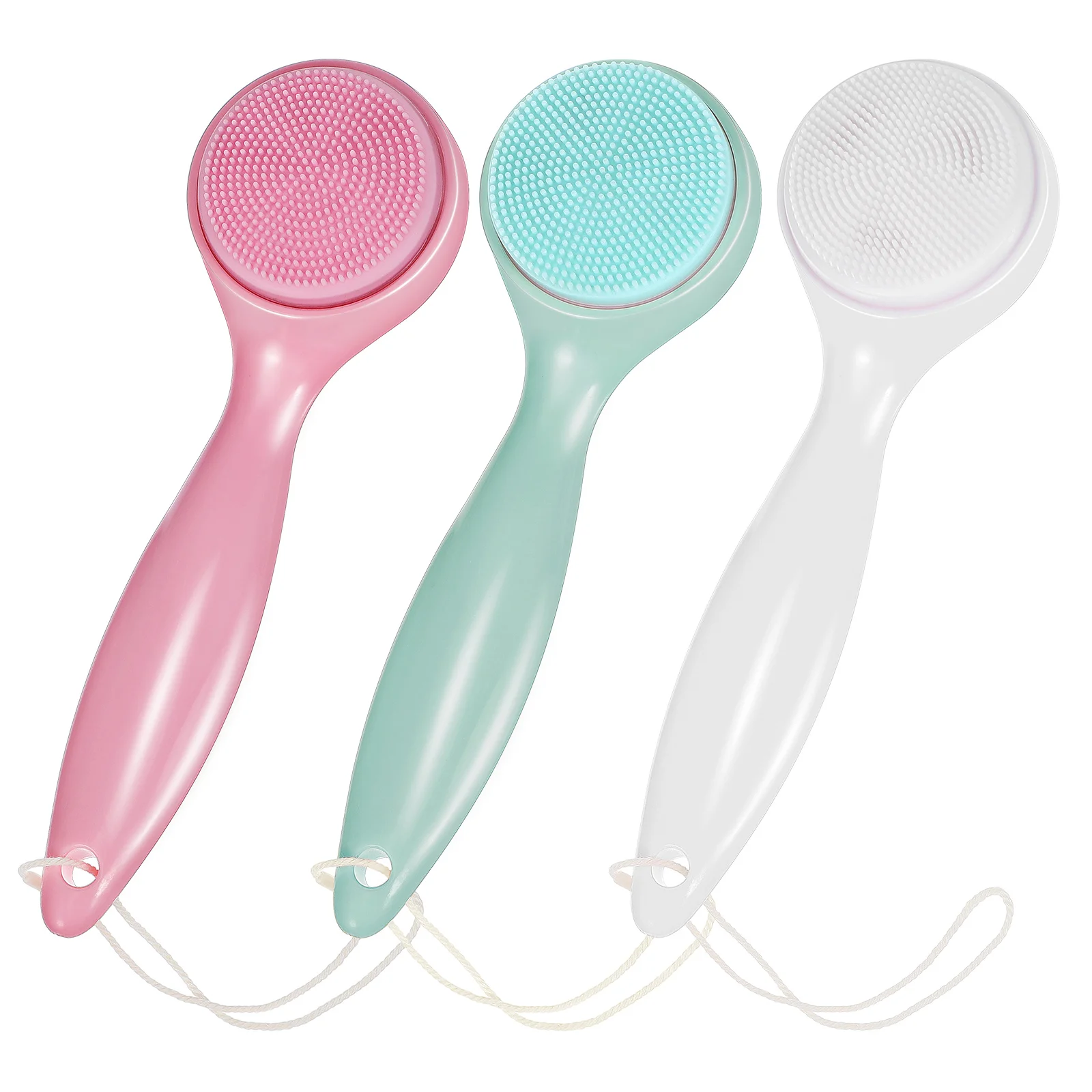 

3 Pcs Cleansing Brush Manual Facial Cleaner Washbasin Face Exfoliating Pads for Exfoliator Scrubber Silica Gel Silicone