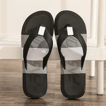  Summer Men Slippers Beach Flip Flops Shoes 2023 Outdoor Male Slippers Fashion Flat Shoes Non-slip Indoor Slides Sandalias 