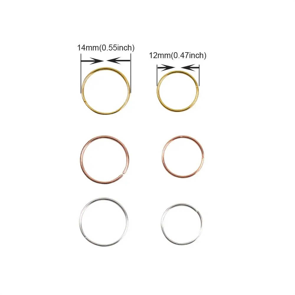 100Pcs Hair Rings Hair Clips Loop Women Girls DIY Accessories Dreadlock hair braid accessories