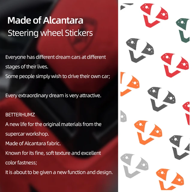 For Tesla 2018-  Model Y Juniper Model 3 Highland Made of Alcantara Steering Wheel Panel Trim Sticker Car Interior Accessories 2
